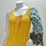 Artisan Made Crochet Bow Motif Maxi Dress