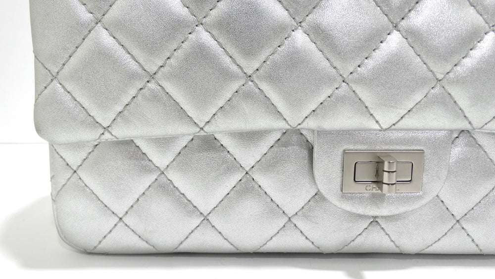 Chanel Green Quilted Patent Leather 244 Reissue 2.55 Double Flap Bag