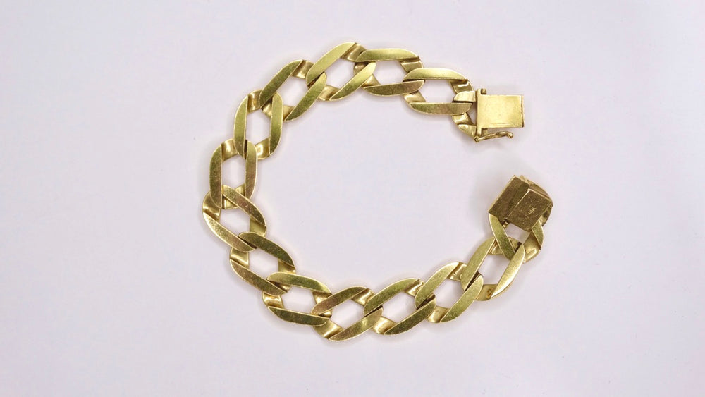 Miami Cuban Link 14k Solid Yellow Gold Bracelet