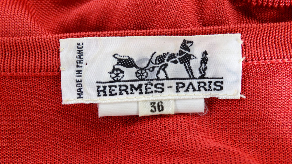 Hermes Hussar Print Silk Cardigan