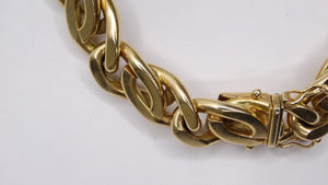 Cuban Bracelet 14k Yellow Gold Chain Link