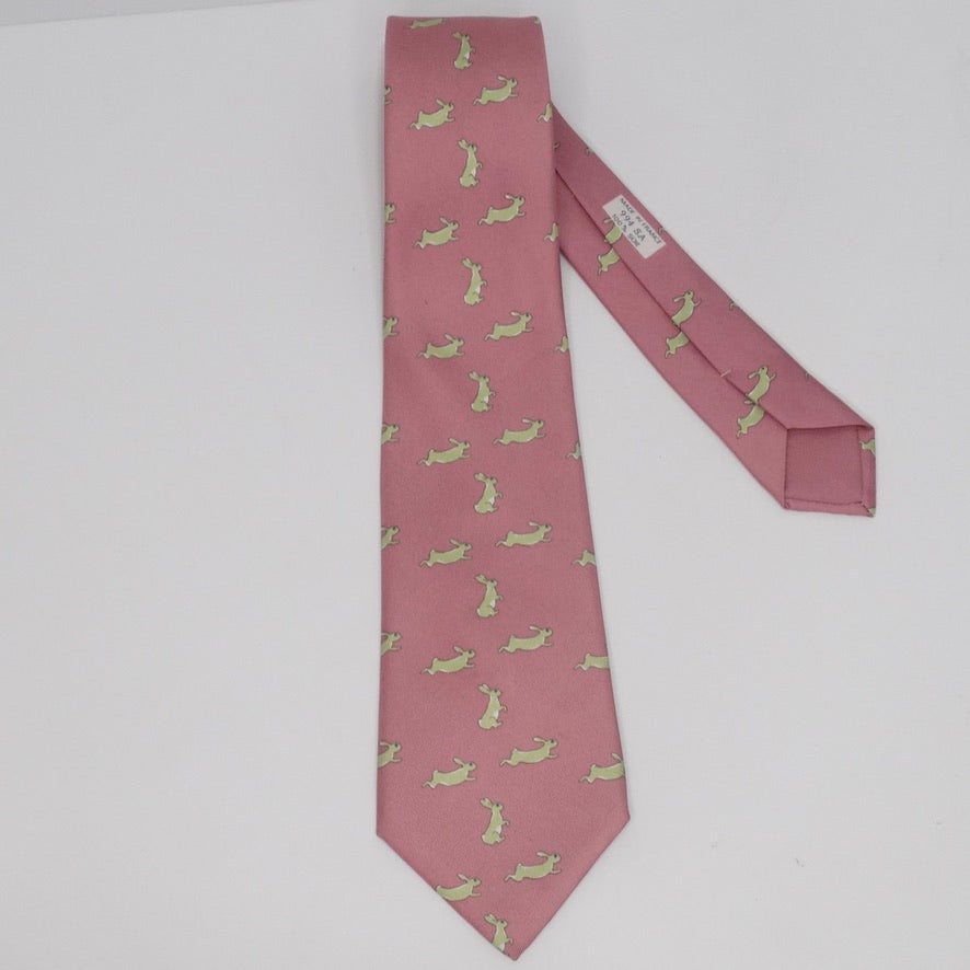Hermes Silk Printed Tie