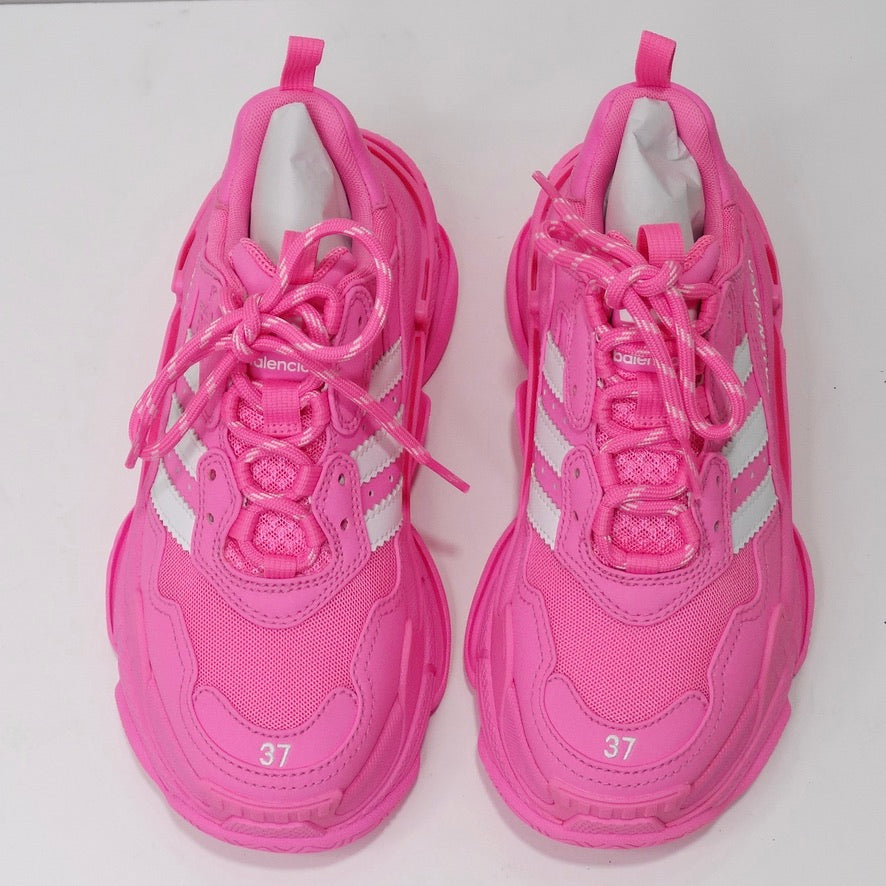 radikal skud Ældre borgere Balenciaga Adidas Tripple S Sneaker Neon Pink – Vintage by Misty