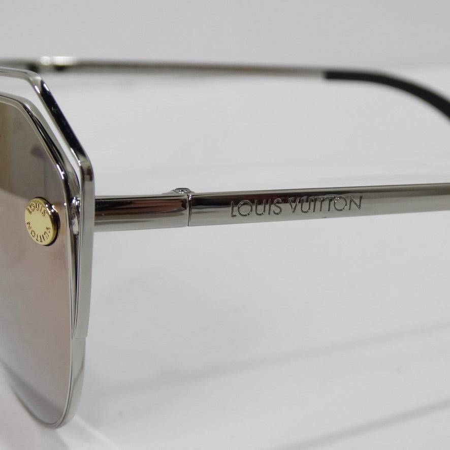 Shop Louis Vuitton Men's Silver Eyewear