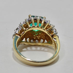 1970 18K Princess Cocktail Ring