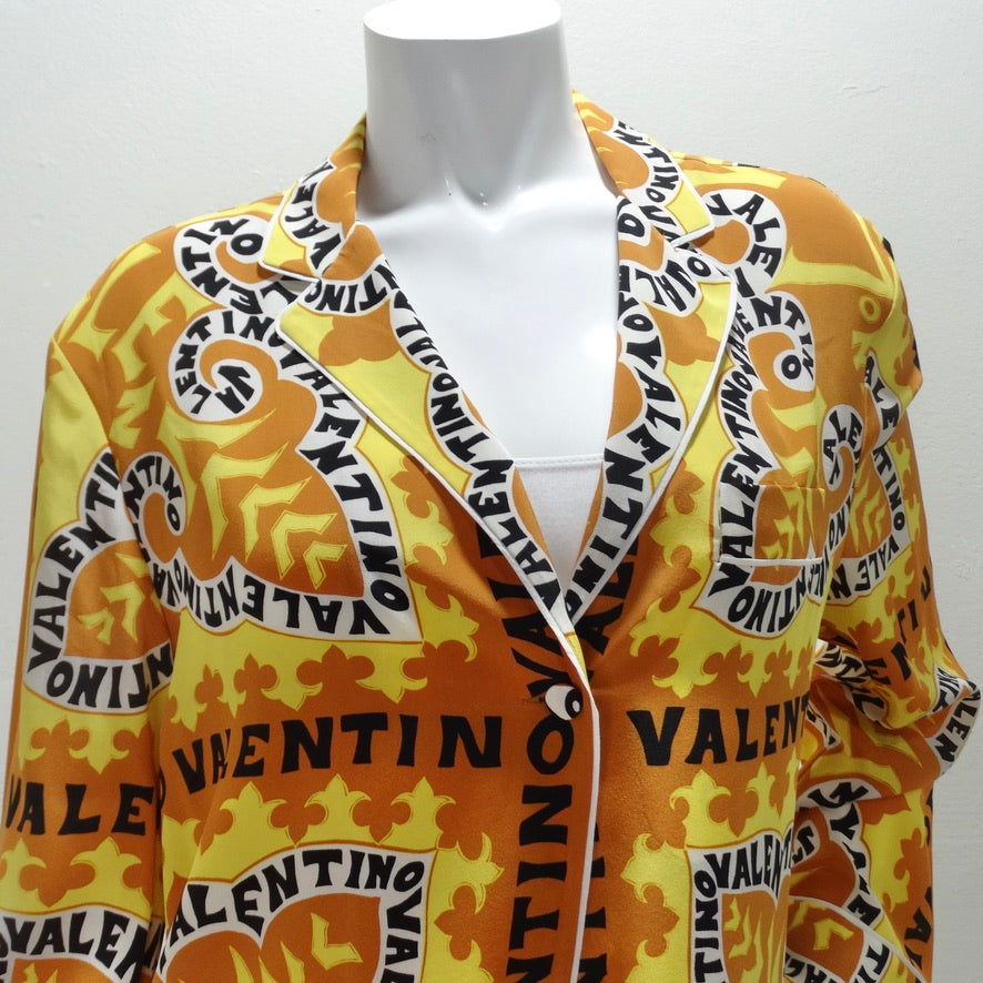 Valentino Bandana-print Cotton Shirt