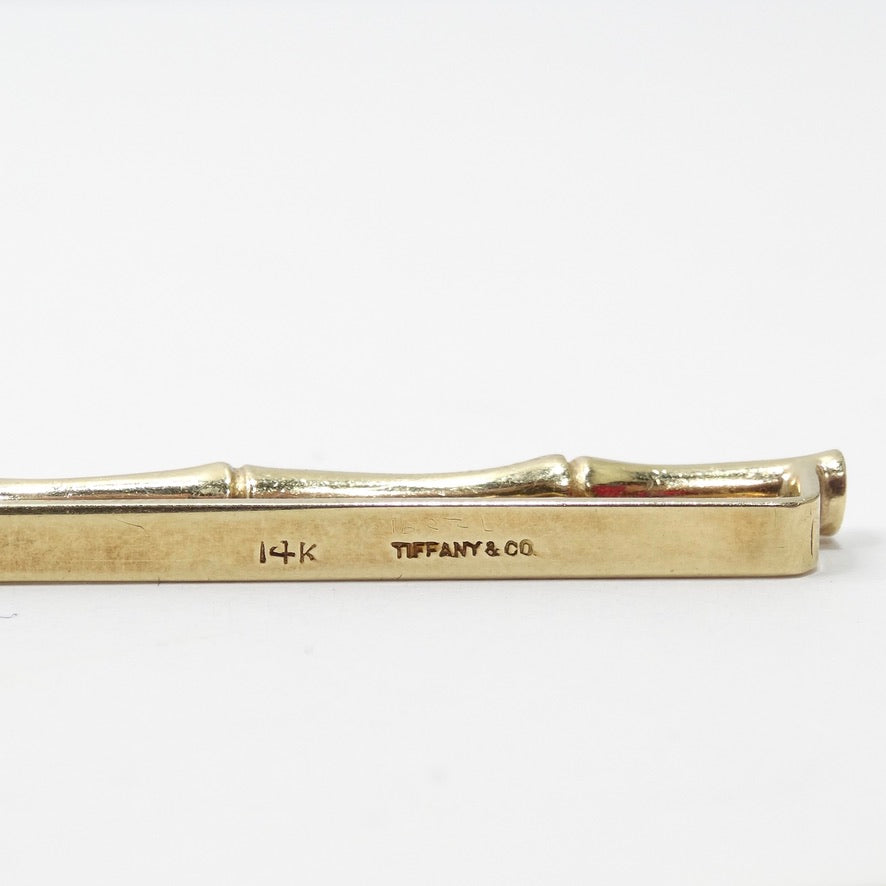 Vintage 14K Gold Tiffany Tie Clip