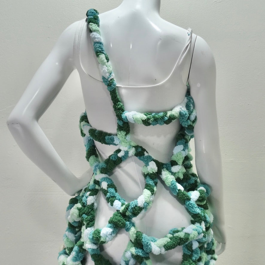 Elliana Capri Chunky Knit Pearl Dress