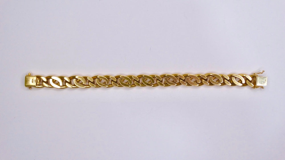 Miami Cuban Bracelet 14k Yellow Gold Chain Link