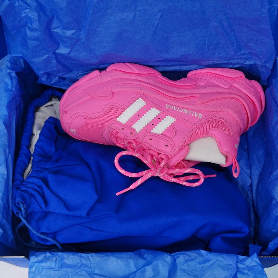 posponer equilibrado Untado Balenciaga Adidas Tripple S Sneaker Neon Pink – Vintage by Misty