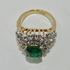 1970 18K Princess Cocktail Ring