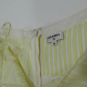Chanel Yellow Striped Dress circa SS19