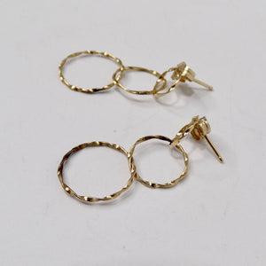 14K Gold Hoop Earrings circa 1980s