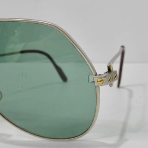 Vintage Cartier Santos Screws Titanium Romance Sunglasses circa 1980s