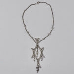 1970 Rhinestone Drop Necklace