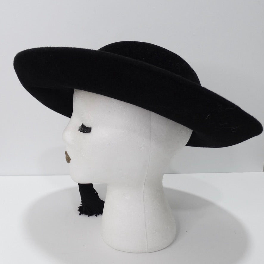 1960's Frank Olive Hat with Long Tassel