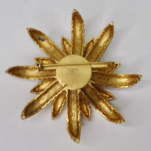 1993 Chanel Gripoix Wheat Brooch