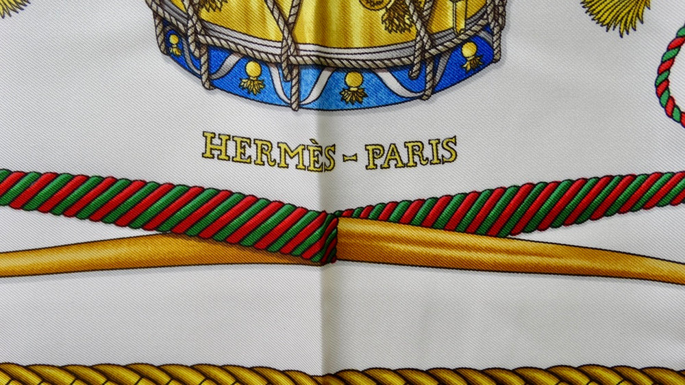 Hermès 'Les Tambours' Silk Scarf