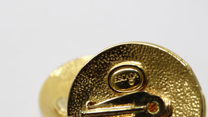 Escada Vintage Gold Clip-on Earrings