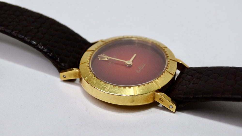 Rolex Cellini Womens 18k Gold Spider Dial Watch