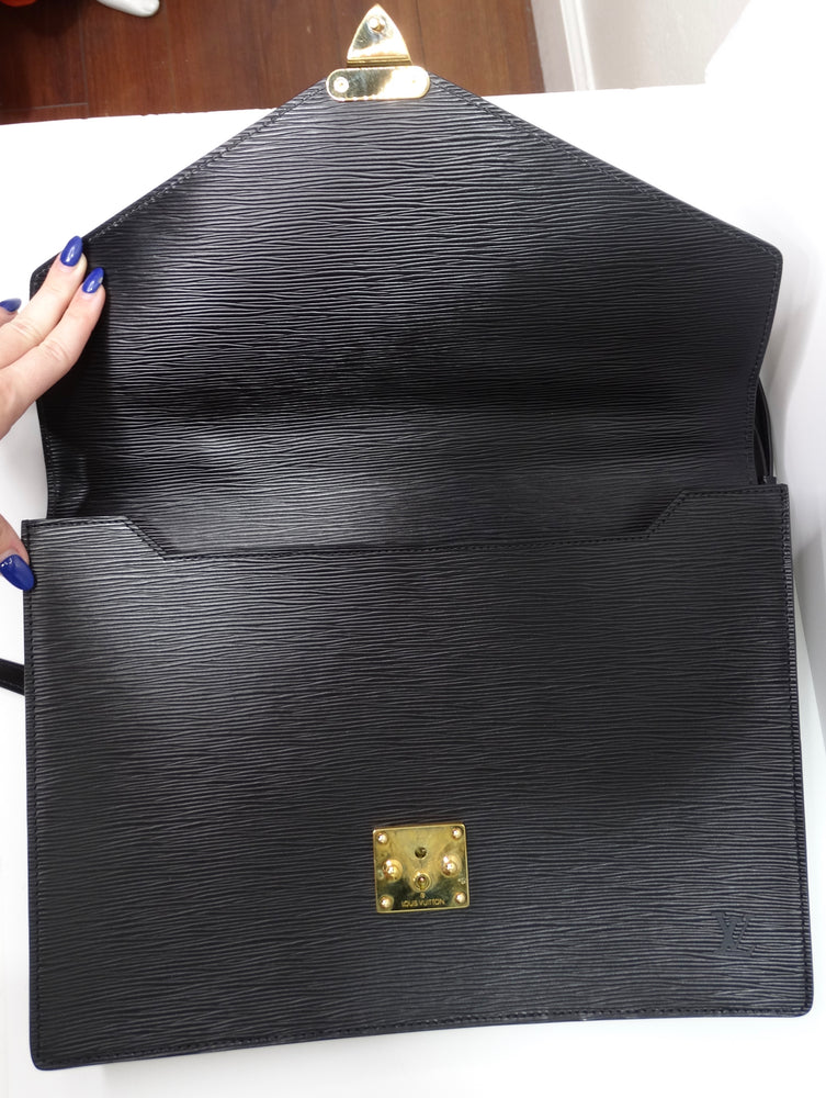 Louis Vuitton Epi Leather Briefcase - Black Briefcases, Bags
