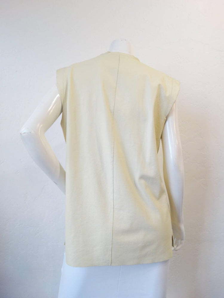 1980s Gianni Versace Calfskin Sequin Vest