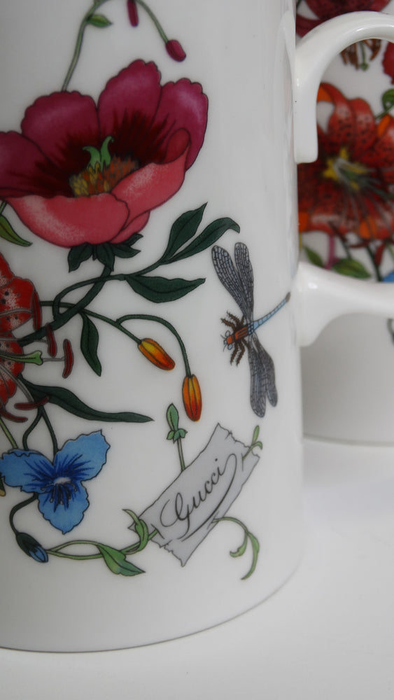 Gucci V Accornero Floral Mugs- Set of 7