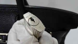 Hérmes 42cm Noir Clemence JPG Shoulder Birkin