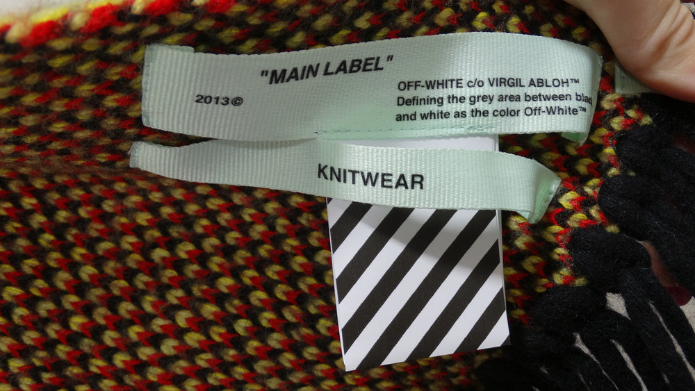 OFF-WHITE C/O VIRGIL ABLOH Knit Wool Scarf