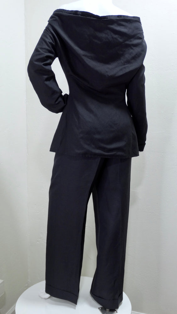 Jean Paul Gaultier Silk/Linen Trouser Matching Set – Vintage by Misty