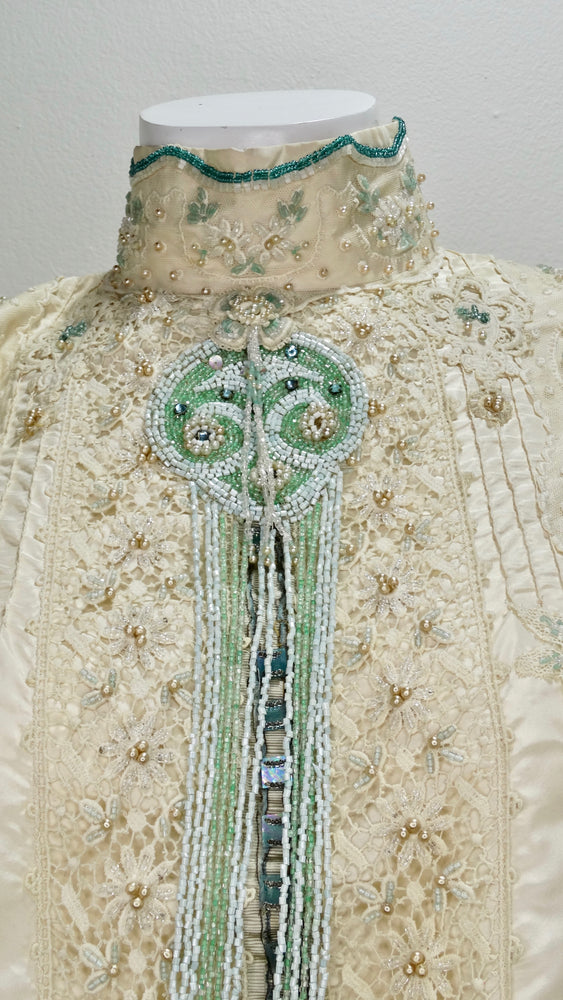 Eavis & Brown Embellished Victorian Silk Blouse