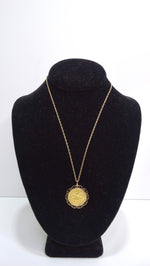 Coin Solid Gold King Edward Vll Necklace