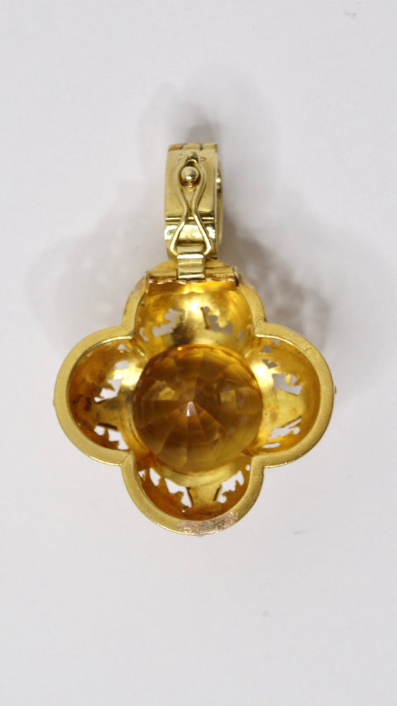 Chanel 18 Karat Yellow Gold Amethyst, Citrine and Peridot Ring
