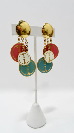 gucci earrings for women lv logo hoops