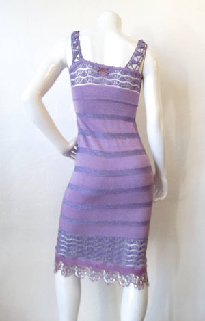 Bazaar Christian LaCroix Lavander Knit Dress