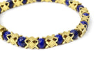 Tiffany & Co. Blue Lapis & 18k Gold Beaded Bracelet