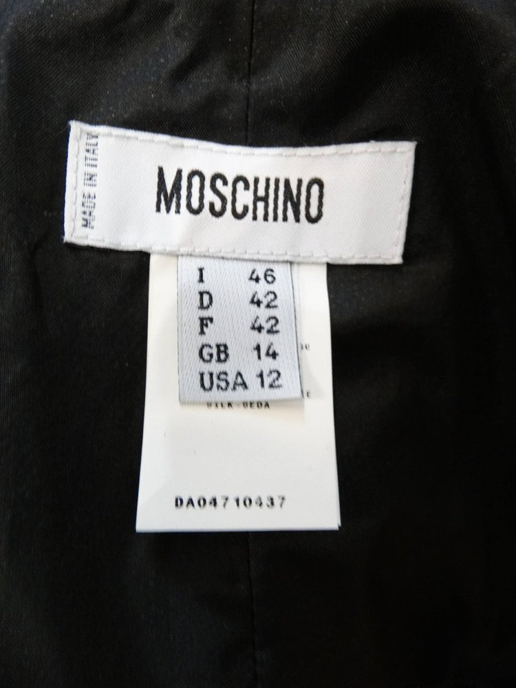 Moschino Pin-Tuck Gown With Built-in Shawl