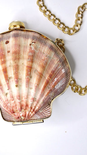 Vintage Clam Seashell Evening Bag