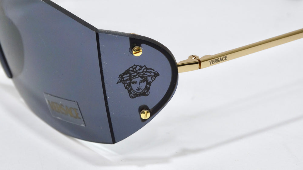 Versace Vintage 1990's Shield Sunglasses