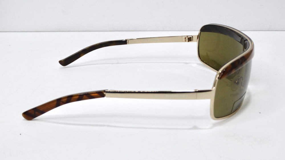 Oliver Sheldrake Sun Sunglasses in Canarywood Gradient