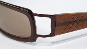 Burberry 1990's Bronze Rectangular Sunglasses