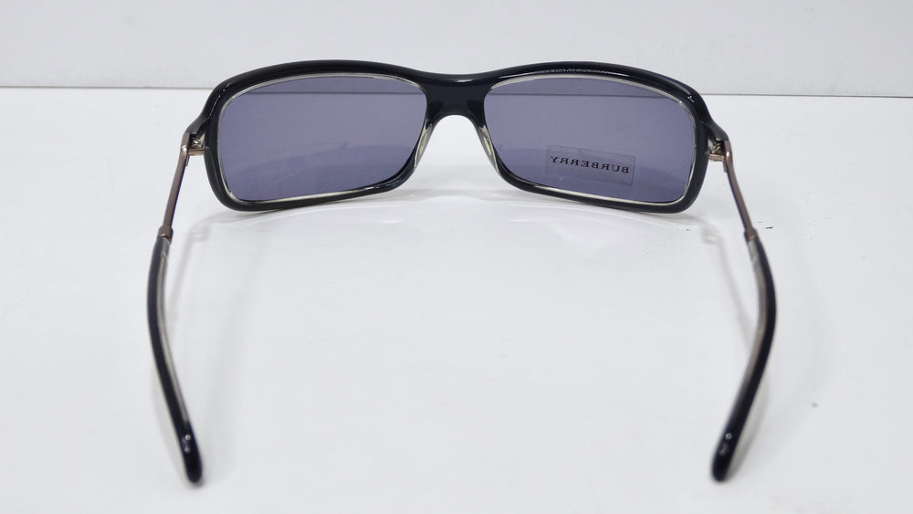 Burberry 1990's Rectangle Patterned Sunglasses