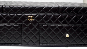 Chanel Rare Limited Edition Black Quilted Lambskin Collectors Decor Jewelry  Box