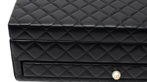 Chanel Quilted Trunk Pearl Limited Edition Rare Home Decor Cosmetic Jewelry  Box For Sale at 1stDibs