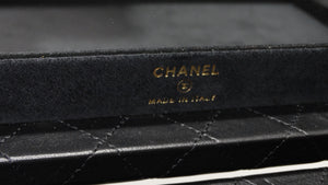 CHANEL Black Jewelry Box With Tissue Box and Compartments / 