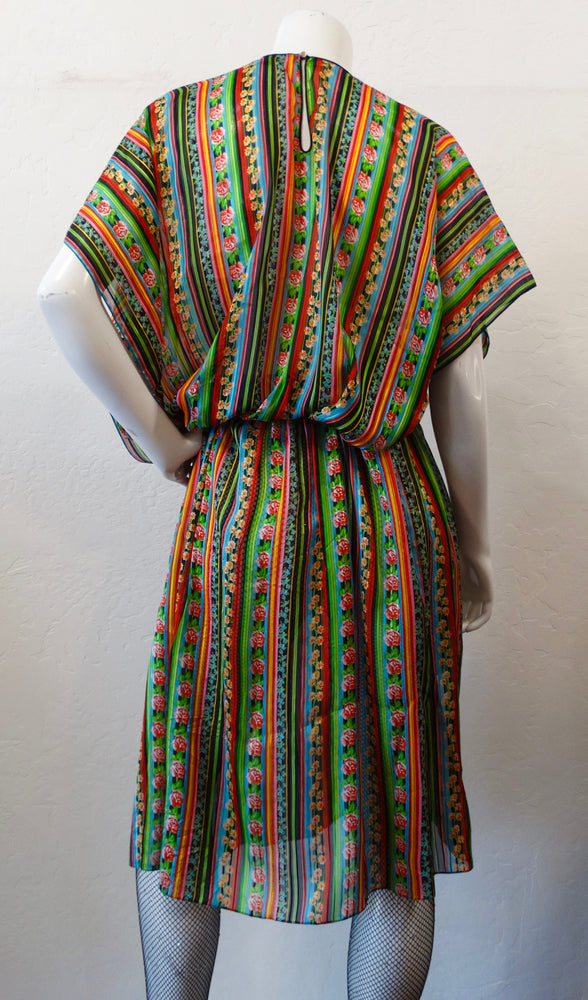 Julio Mixed Pattern Silk Dress
