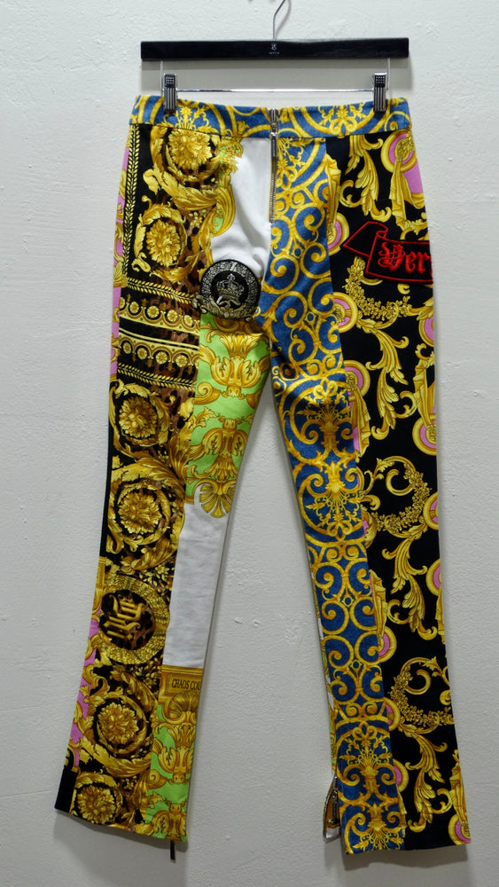 How would you guys style these pants? 90s Versace, a hand-me-down from my  mom. They are slightly loose fitting on me. : r/PetiteFashionAdvice