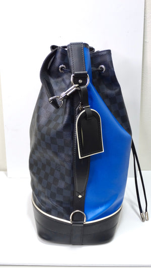 Louis Vuitton Sac Marin Bag Latitude Damier Cobalt Blue