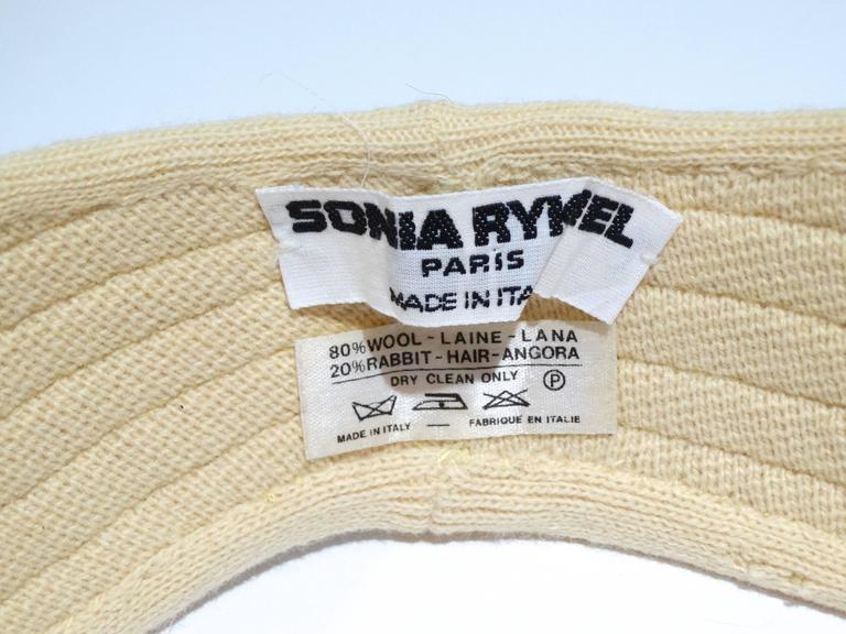 Rare 1970s Sonia Rykiel Knit Hat