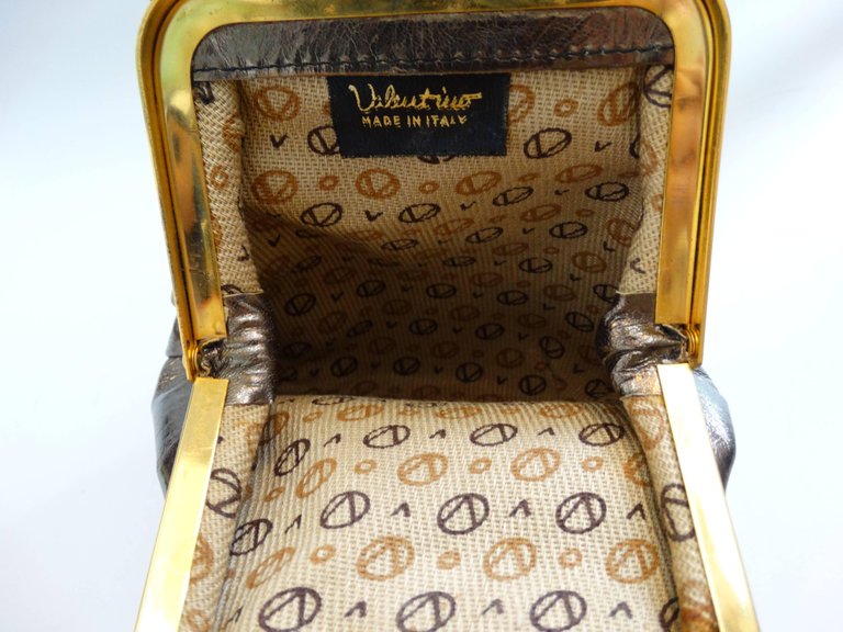 Valentino 1980s Metallic Silver Tassel Crossbody Bag